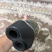 اگزوز اسپرت موتور سیکلت دو خروجی طرح کربن