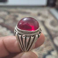 انگشتر نقره یاقوت سرخ