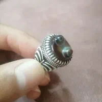 انگشتر نقره. مردانه. باباقوری