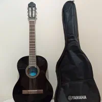گیتار مشکی در حد نو هافنر با کاور