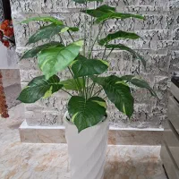 گل مصنوعی نو قد گل با گلدان ۹۰ سانت