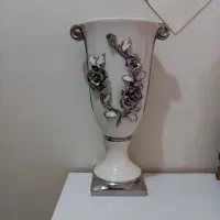 گلدان سرامیکی گل برجسته