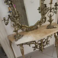 آینه و شمعدان و کنسول اصل برنز