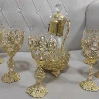 سرویس شراب خوری اب طلا کاری شده