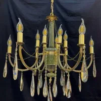 لوستر کلاسیک مدرن سنگ برنز