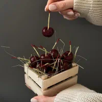 شمع آلبالویی معطر دست‌ساز و خاص