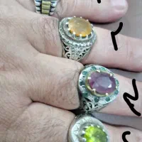 انگشتره نقره تکی و جفتی ویک عدد گردنبند ایتالیایی