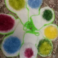 لیف کاموا ونخی محکم زیبا اسکاج رنگی دست بافت