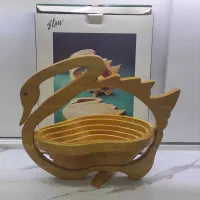 میوه خوری چوبی تاشو طرح قو