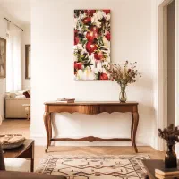 تابلو نقاشی رنگ و روغن حرفه ای انار سبک مدرن