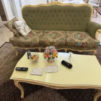 مبل استیل ۷ نفره و میز جلومبلی