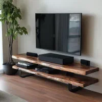 میز های tv تمام چوب و چوب و فلز مدرن