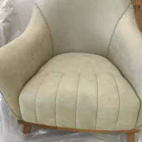 ۲ عدد مبل راحتی شرکتی نو نو رنگ کاهویی