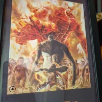 تابلو انیمه اتک آن تایتان attack on titan