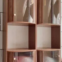 ۲عدد کمد بوفه شیشه‌ای ویترین دار (فروش تکی و جفتی)