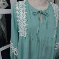 پیراهن ساحلی  شومیز   تاپ  شلوار تکسایز نو