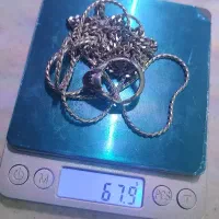انگشتر دستساز و دو عدد زنجیر نقره زیرقیمت