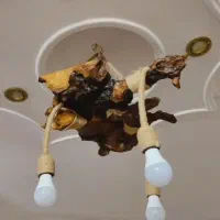 لوستر چوبی بسیار زیبا وشیک