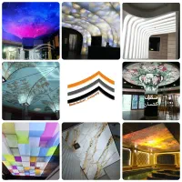 تولید اجرا فروش سقف های کشسان طرحدار لاین نوری خطی