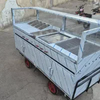 فر ساندویچی ترکیبی استیل اغذیه سیار سلف سرویس