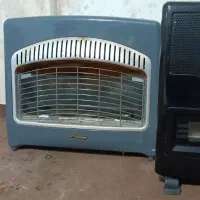 دو عدد بخاری جهان افروز با دودکش و پلار بدون دودکش