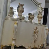 آینه کنسول تمام چوب