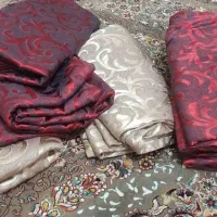 پوش نالین وتعدادی ظروف لبه طلایی