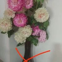 گل مصنوعی پارچه‌ای بزرگ بدون گلدان