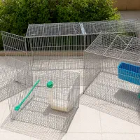 قفس پرنده دو قلو،متوسط و تله پرنده،سالم