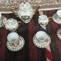 چینی گل برجسته گل صورتی