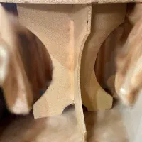 میز گرد چوبی