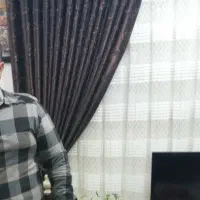 پرده با میله پرده و والان