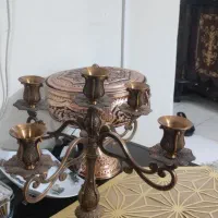 شمعدان ۵ شاخه برنجی سنگین