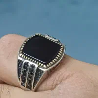 انگشتر نقره ۹۲۵ حدید