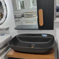 روشویی آروشا مشکی مات 60 در 40 ضد آب