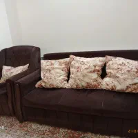 مبل راحتی قهوه ای