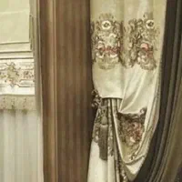 دستک پرده کتان و زیر مخمل و تور حریر ترک