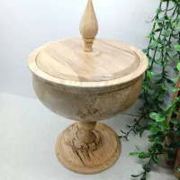ظرف های چوبی خراطی شده و جاشمعی