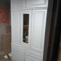 کمدسع تیکه120عمق50 ریل سه تیکه وکیوم رنگ بندی