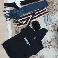 سوشرت هودی ورزشی کلاه دستکش شال گردن