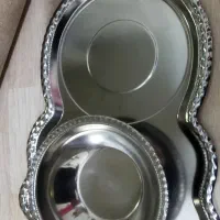 سینی وکاسه زیر سماوری