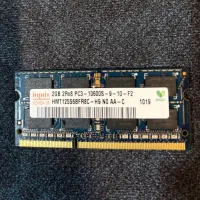 رم لپ‌تاپ Hynix اصل کره  DDR3 2GB 1333MHz