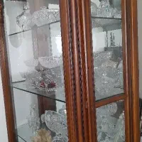 ویترین ۴ طبقه تاجدار چوب نراد