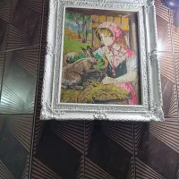 تابلو لیلی و مجنون، جلو مبلی، تابلو دختر، قاب آینه