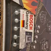 گاز رومیزی ۵ شعله شیشه‌ای مشکی نو داخل کارتن