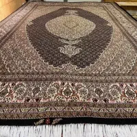 فرش دستبافت ماهی تبریز مارالان ۹متری آکبند زیرقیمت