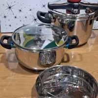 زود پز دو قلو استیل تفال زودپز
