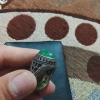 انگشتر نقره و تسبیح نقره کوب