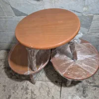 میز جلو مبل با سه عدد عسلی