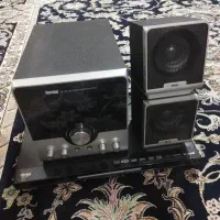 دستگاه دی وی دی به اضافه دوعدد بلندگو ،30سانتی